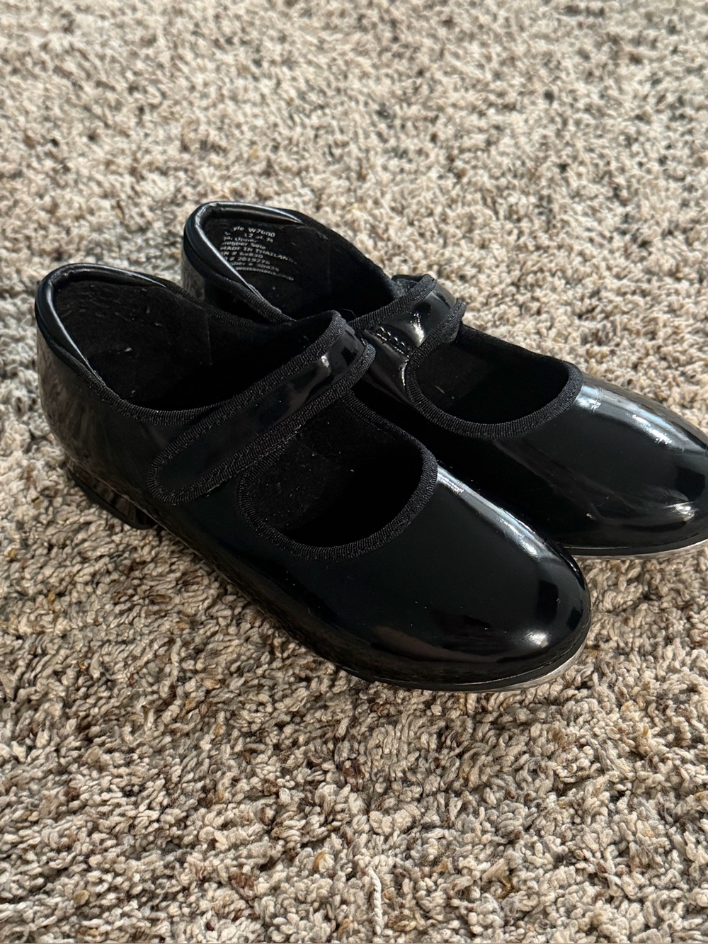Tap Shoes Kids Black Patent Mary Jane Shoes 12.5 C Weissmans
